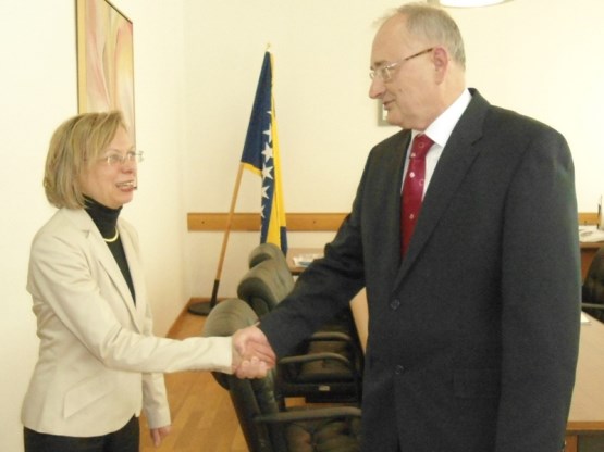 The Deputy Speaker of the House of Representatives Dr. Božo Ljubić spoke with the Ambassador of the Federal Republic of Germany to Bosnia and Herzegovina